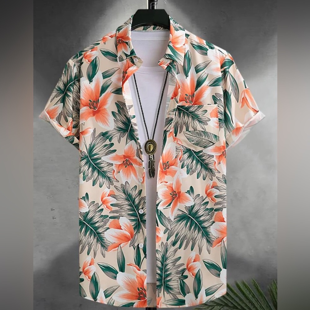 SHEIN Men Tropical Print